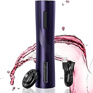 IraXpro Electric Wine Bottle Opener,Electric Wine Opener Rechargeable,Automatic Bottle Opener,Cordless Wine Opener,Electric Corkscrew Bottle Opener with Foil CutterUSB Charging Cable (Blue)