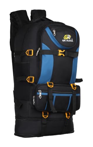 Image of ALEXA BAGS Rucksack Bags 75 Litres Travel Bag For Men Tourist Bag For Travel Backpack For Hiking Trekking Bag For Men Camping Banyan Ii With 1 Year Warranty, Green