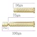 yeseje Field Points Copper Bolt with Surface Embossed  Inserts Inner Diameter .244 Carbon Arrow (12-Pack) (100)