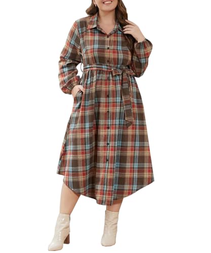 white christmas dresses Marley Tartan Christmas Dress – Little Party Dress main image 0