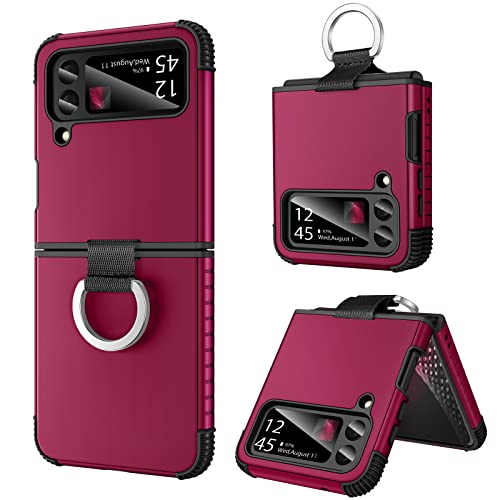Coque Galaxy Z Flip 3 rouge vin, idée cadeau utile et chic