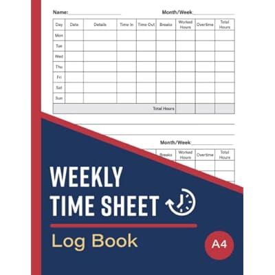 Weekly Time Sheet Log Book