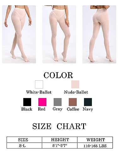 Image of SOUTHRO 80 Denier Opaque Tights for Women, High Waist Nylon Pantyhose