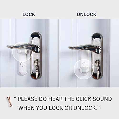 Heart of Tafiti Childproof Door Lever Lock, Baby Proofing Door Handle Lever, Door Handle Child Proof, Toddler Door Locks, Strong Adhesive no Tools Need or Drill (White, 2 Pack) by Heart of Tafiti - Image 5
