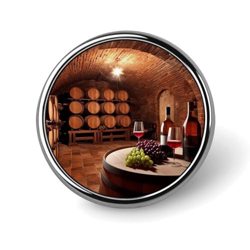 Pin novedoso de bodega de vino tinto, broche de solapa, insignia, corbata, joyería, decoración para sombreros, chaquetas y camisas.