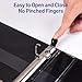 Avery Heavy-Duty View 3 Ring Binder, 1 Inch One Touch EZD Rings, 275-Sheet Capacity, 1.4 Inch Wide Spine, Customizable Clear Cover and Spine, 1 White Binder (79199)