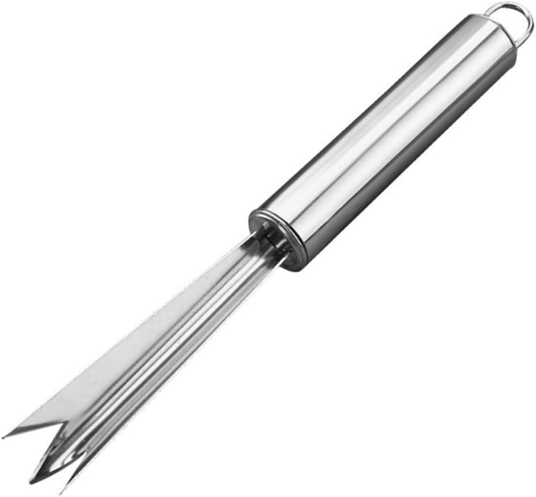 4pcs Pineapple v Cutter Fruit Remover Fruit Remover Kitchen Tool Pineapple Knife Pineapple Shovel Plane Silver Pineapple Stainless Steel Pineapple Cutter