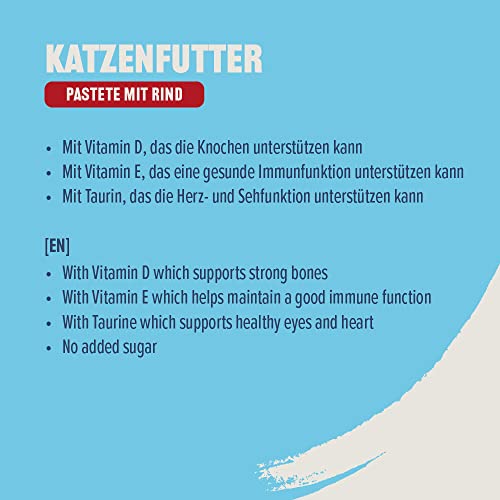 by Amazon Katzen Nassfutter Pastete mit Rind, 1 x 415g