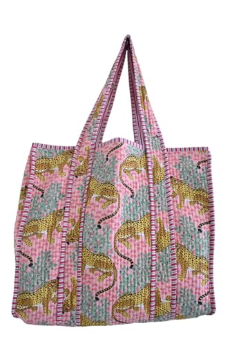 Image of Women's 100% Cotton Lightweight Shoulder Tote Bag with Interior Poeckt Casual Handbag for Women