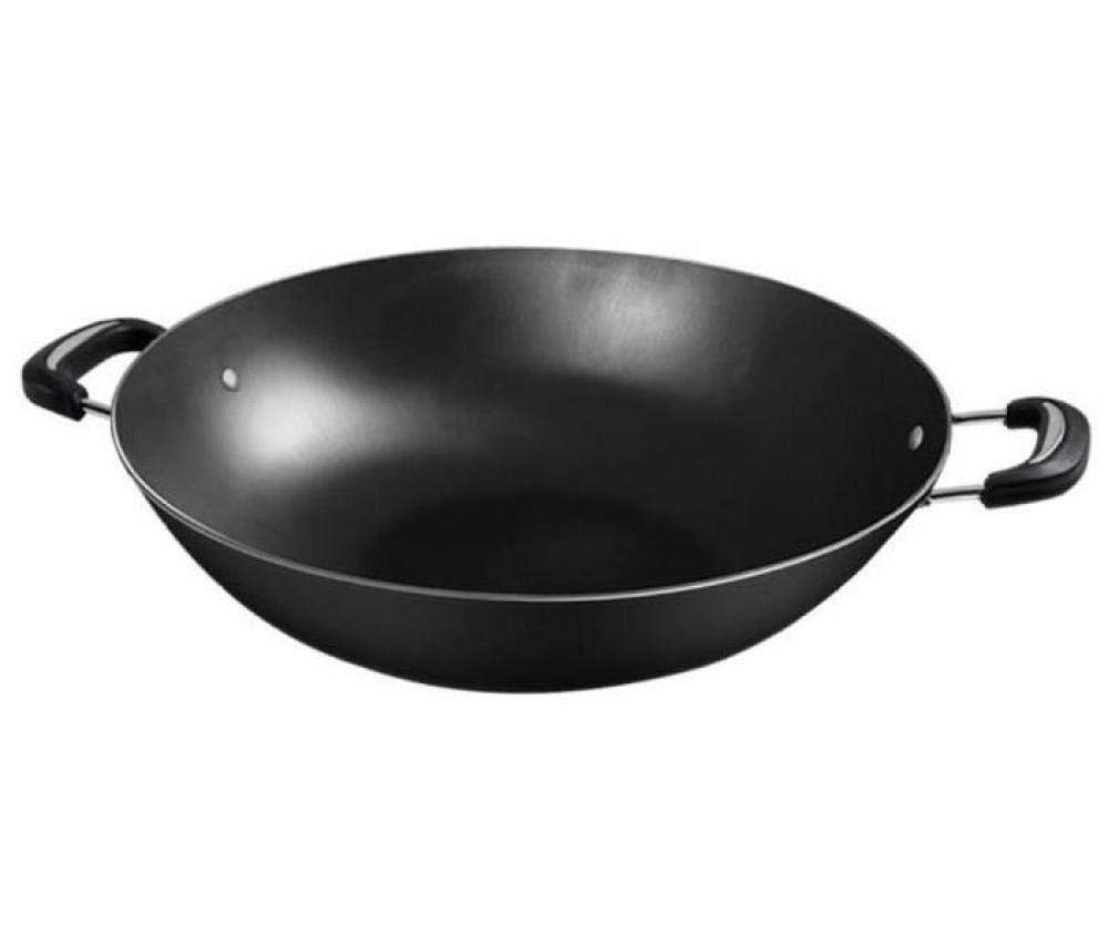 Woks Iron Wok Performance Woks Orejas Iron Wok Con Dos Asas Sin Recubrimiento,36CM