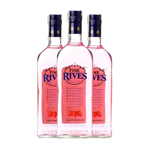 Ginebra Rives Pink 70 cl (Caja de 3 Botellas de 70 cl)