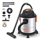 ☘【ALTO RENDIMIENTO】-5.5 HP proporciona una fuerte succión y aire golpe, gran capacidad de 18.9L puede aspirar la suciedad más obstinad. Accesorios ricos, cambia accesorios diferentes, completa varios tipos de trabajo