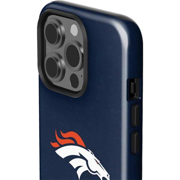 Skinit Impact Phone Case Compatible with iPhone 13 Pro - Officially Licensed NFL Denver Broncos - Distressed Design