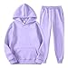 Boys Sweatsuit 2 Piece Outfits Oversized Fleece Hoodie Sweatshirts and Sweatpants with Pockets Kids Cute Y2k Athletic Jogger Sets Fall Winter Fashion Clothing Sets Tween Girls Winter Warm Tracksuits