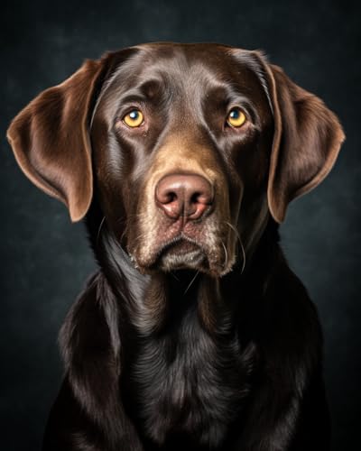 Cross-Stitch Stamped Kits, Hyperactive Labrador Retriever Dog, Needlepoint Counted Cross Kits for Beginners, Embroidery Kits Arts and Crafts for Home Decor(11CT No Frame,16x20 inch)