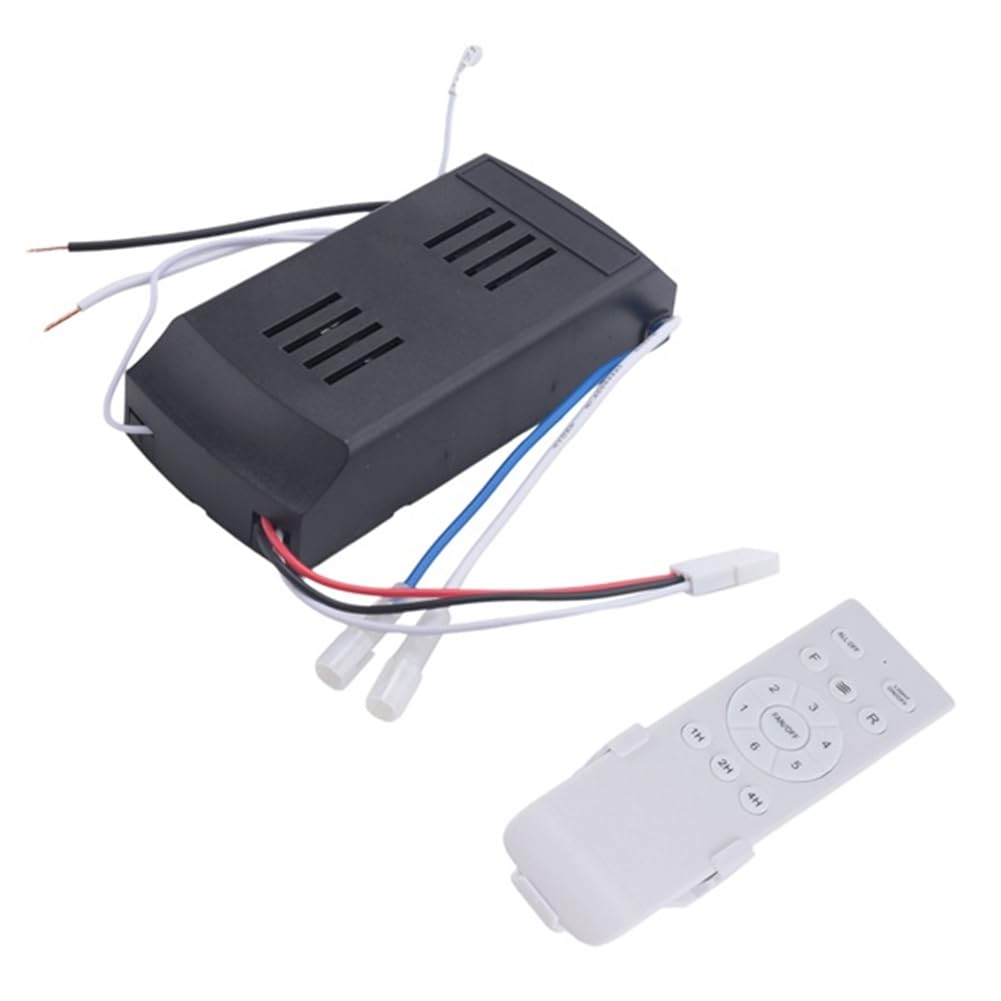 Kit de Mando a Distancia Universal para Ventilador de Techo 40W con Función de Temporización a 6 Velocidades para el Reemplazo de los Mandos a Distancia de los Ventiladores de Techo DC y las