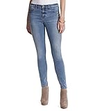 Jessica Simpson Women's Size Kiss Me Skinny Jean, Love Lane-Fish Bone Studding, 24 Plus Regular