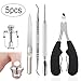 Produktbild Eingewachsene Zehennägel Set, 5pcs Professionelle Nagelpflege Set Nägel Clippers Edelstahl Maniküre, abgestorbene Haut Perfektes Pediküre-Werkzeug für Zuhause