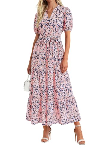 Image of PRETTYGARDEN Women's Summer Boho Floral Maxi Dresses