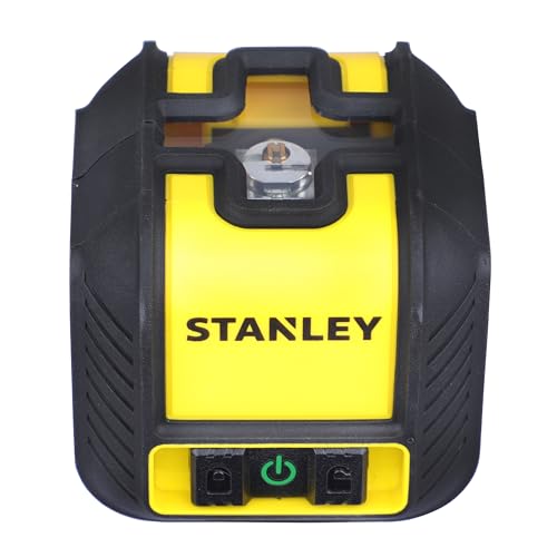 STANLEY STHT77499-1 CUBIX NIVEAU LASER CROIX - FAISCEAU VERT - Portée jusqu'à 16 m - Livré avec 2 accessoires et piles
