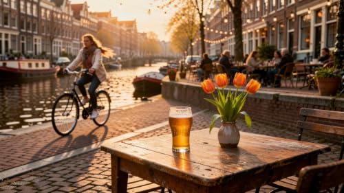 Een biertje op het terras