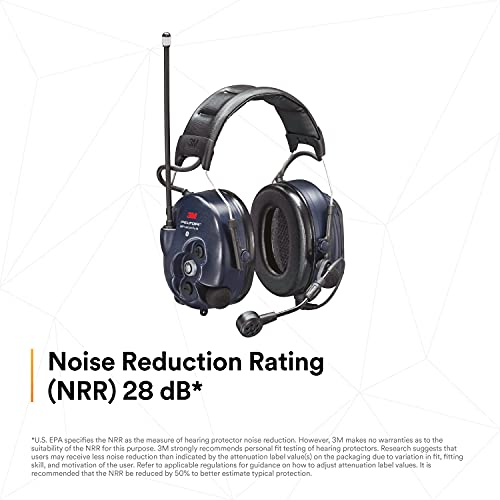 Image of 3M PELTOR WS LiteCom PRO III Headset, Headband, Professional Grade Durability, Wireless Two-Way Communication Radio, Bluetooth, Boom Microphone, Navy Blue, MT73H7A4D10N