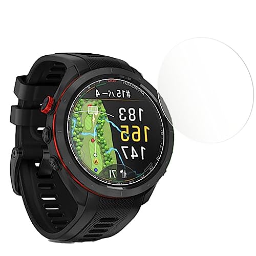 For ガーミン (Garmin) Approach S70 ガラスフィルム 47MM 2枚セット ガーミン アプローチ S70 47MM フィルム 日本旭硝子素材 2.5Dラウンドエッジ加工 指紋防止 硬度9H 飛散防止 自動吸着 Garmin S70