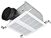 KAZE APPLIANCE SE90T Modern Ultra Quiet 90-CFM 0.3-Sones Bathroom Exhaust Fan, White