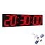 70cm-gps Auto-sync Wall Clock(red)
