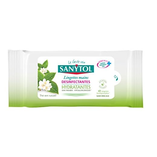 Sanytol Toallitas – 33650500 – dsinfectantes manos objetos Surfaces X 12 – Juego de 4