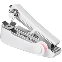 Handheld Mini Sewing Machine Portable Quick Repair Tool for Home Use Stainless Steel Construction Easy Operation for Beginners and Travel Sewing Projects Random Color