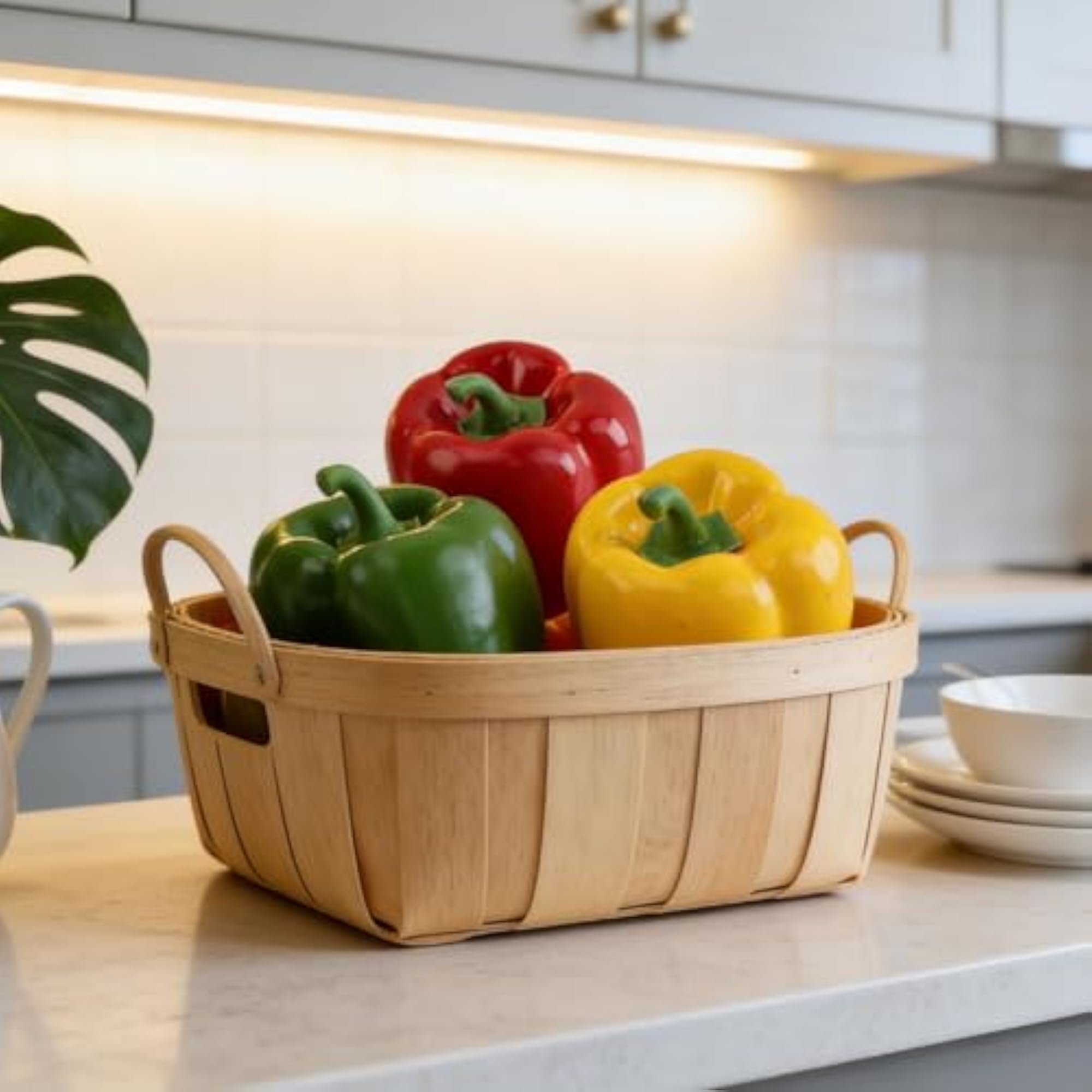 3Pack Artificial Bell Peppers for Table Decor