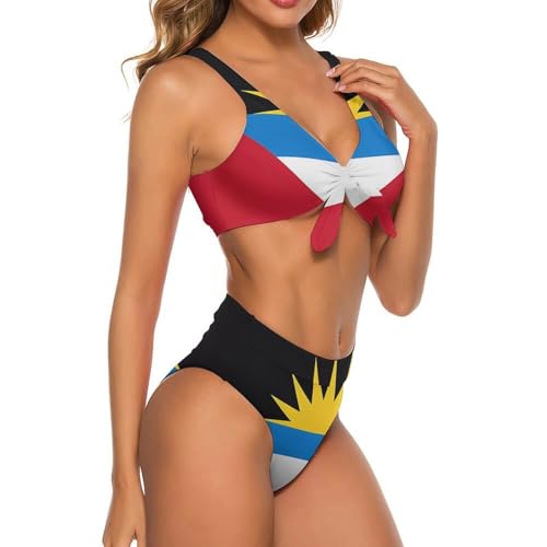 Italian American Flag Proud Italy 2 Piece Women's Bikini Set Swimsuits High Waist Bathing Suit for Women4