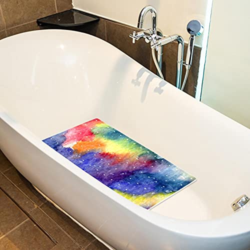 Tapis de bain antidérapant avec ventouses pour douche colorée - 5