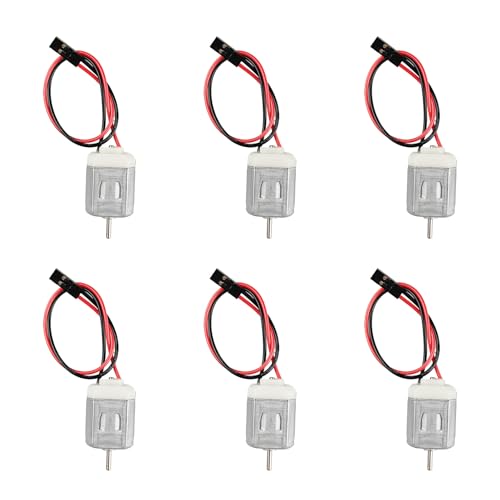 Gikfun 1V-6V DC Type 130 Micro Motor for Arduino, Hobby Projects, Robotics, STEM Kits, Drones, and Small Electronics DIY (Pack of 6PCS) EK1894