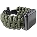 Savior Survival Gear Paracord Watch Band - Compatible with Apple Watch Band 49mm 46mm 45mm 44mm 42mm - iWatch Band Series Ultra 10 9 8 7 6 5 4 3 2 1 SE – Adjustable strap for men (Green, Large)