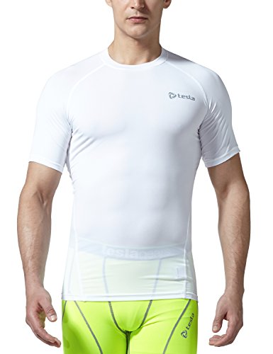 Tesla Men's Cool Dry Compression Baselayer Short Sleeve T Shirts R13 Tesla Men's Cool Dry Compression Baselayer Short Sleeve T Shirts R13