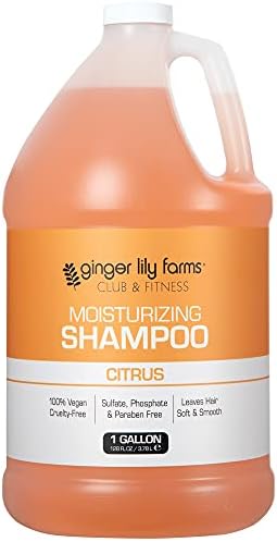 Amazon Com Ginger Lily Farms Club Fitness Moisturizing Shampoo For All Hair Types 100 Vegan Cruelty Free Citrus Scent 1 Gallon 128 Fl Oz Refill Everything Else