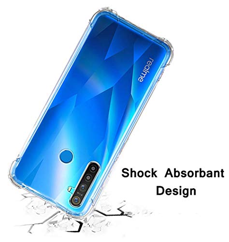 Image of Dashmesh Shopping� Shock Proof Protective Soft Back Case Cover for Realme Narzo 10 / 10A (Transparent) [Bumper Corners with Air Cushion Technology]