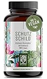 schutzschild IMMUNSYSTEM - * Vitamin C Zink und Selen tragen zu einer normalen Funktion des Immunsystems (körperliche Abwehr) bei. Sinnvoll ergänzt durch hochwertige Pflanzenstoffe Echinacea purpurea & Kalmegh