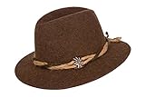 Trachtenhut Faustmann Hüte & Mützen Trachten - Hut 036 - Landhaushut Loden - braun, Größe 56