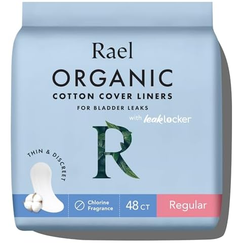 Rael Organic Cotton Incontinence Liners for Women Cover