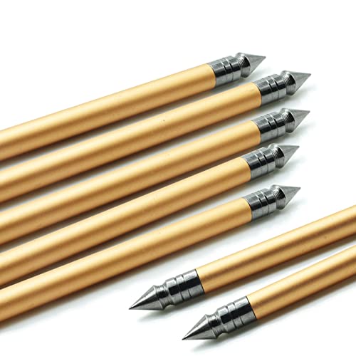 Handbaige 6.3'' Mini Aluminium Crossbow Bolts Arrows With Metal Tip For 50-80Lbs Crossbow Archery Hunting Practicing Precision Target Dart Outdoor Shooting Game 6/12Pcs (6 Pcs) #TOP5