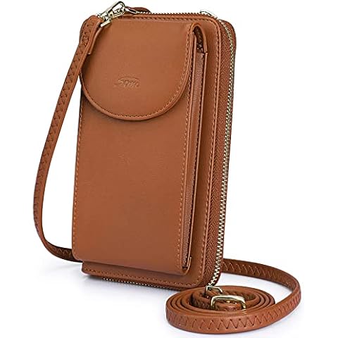 S-ZONE RFID Blocking Crossbody Phone Bag Cover