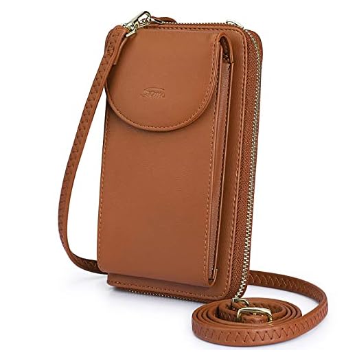 S-ZONE Small Crossbody Bags for Women Cell Phone Purse RFID Blocking Wallet Purses with Credit Card Slots