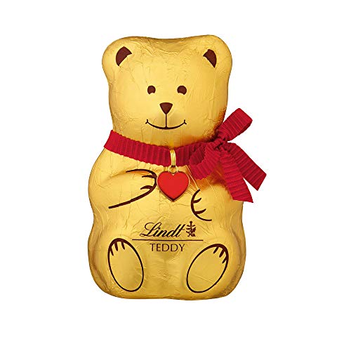 Lindt Teddy | 100g | Liebevoll gestaltete Hohlfigur aus feinster Vollmilch-Schokolade | Ideal als Geschenk, Dekoration oder süße Überraschung | Weihnachtlicher Schokoladengenuss für Groß & Klein