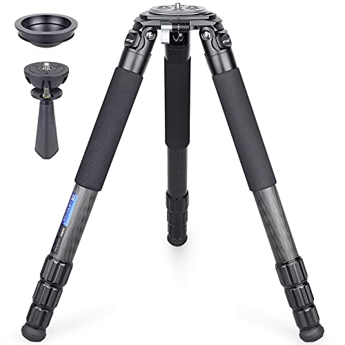 Trípode de tazón resistente, trípode de fibra de carbono de 10 capas, trípode de cámara ultra estable ARTCISE AS90C con tazón de 75 mm y adaptador, tubo de pata de 40 mm, carga máxima de 88 lb / 40 kg Cover