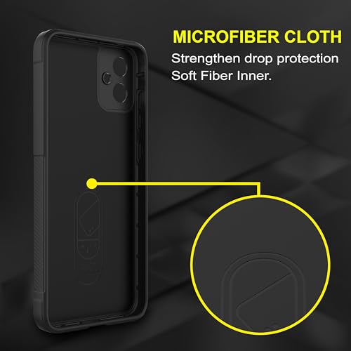Image of Zapcase Back Case Cover for Samsung Galaxy M05 | Compatible for Samsung Galaxy M05 Back Cover | Liquid Silicon Magic Case with Camera Protection | Black