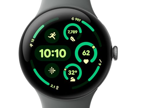 Image of Google Pixel Watch 3 (45mm) - Matte Sage Case - Sage Green Strap - LTE
