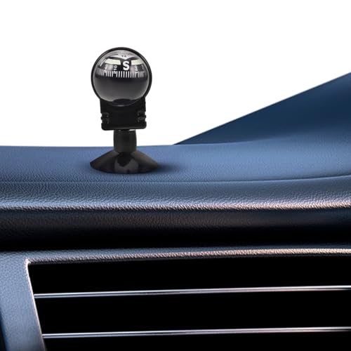 Brújula de bola plegable con ventosa para auto miniatura 6